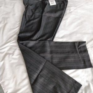 SMART STYLE UNIQLO ANKLE-LENGTH GREY PINSTRIPE PANTS, SIZE m, WAIST 28-29 inches